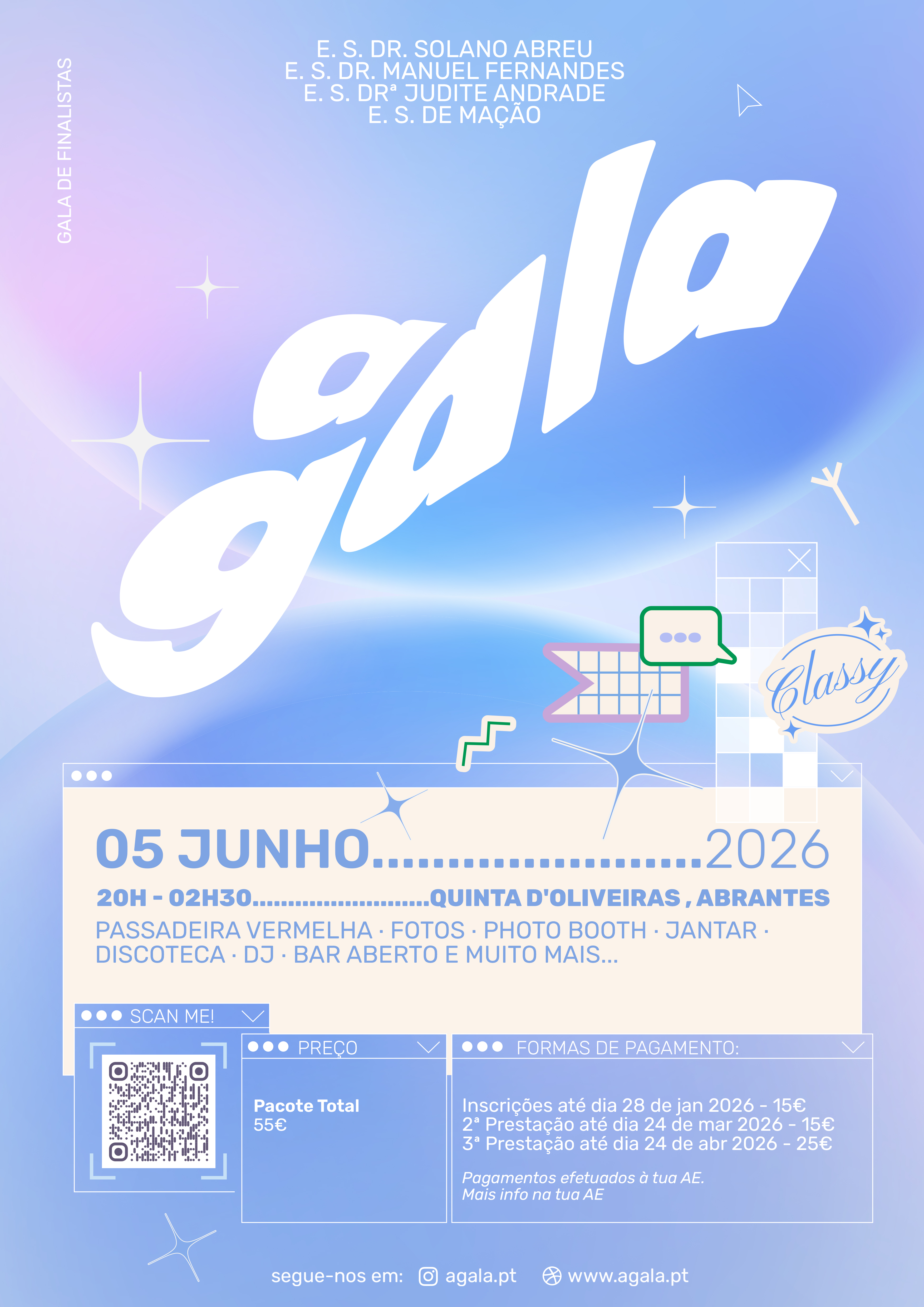 Inscrição n'A GALA da E.S. Dr. Solano de Abreu 2026